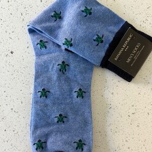 Banana Republic Blue Men's Turtle Print Socks